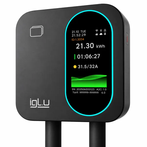 Iglu Kallik Home elektriauto laadija 22 kW Type2 koos EM3 BOX kontrolleriga